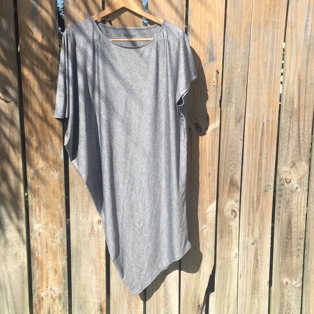Athleta Sunlover Grey Heathered Hilo UPF Athletic Exercise Dress EUC
